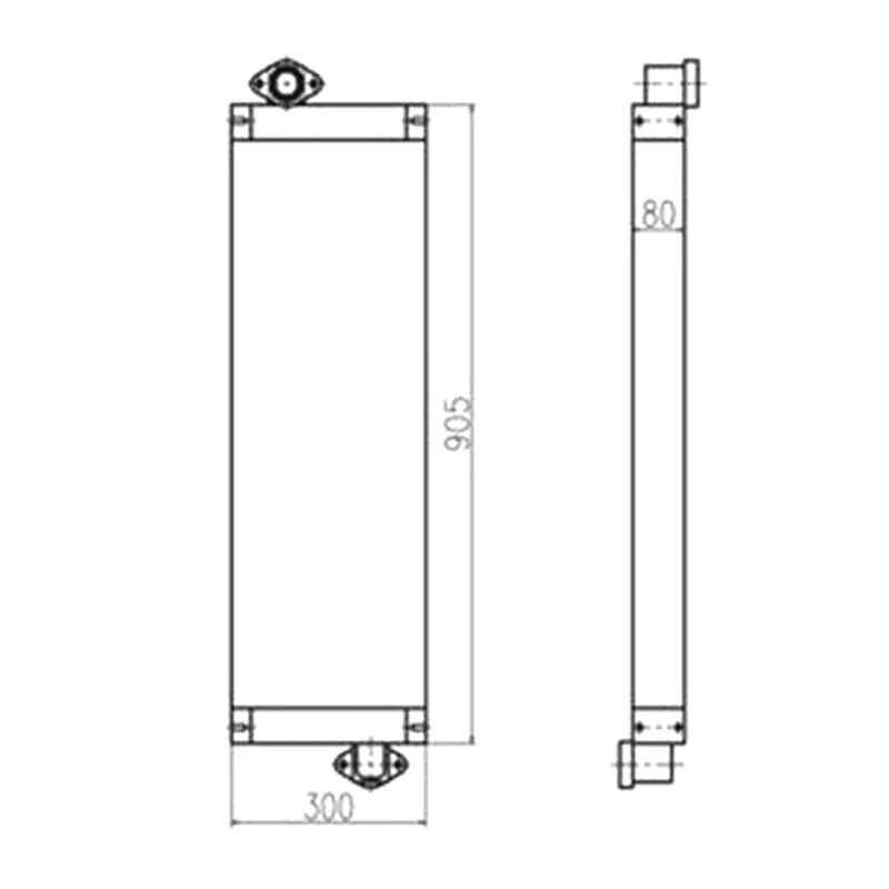 For Kobelco Excavator Sk150-8 Hydraulic Oil Cooler – Buymachineryparts