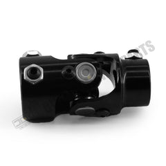 Junta universal de dirección negra de 1" DD x 3/4-30 estrías, eje de junta universal simple, longitud total: 83 mm (3-1/4")