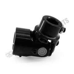 Junta universal de dirección negra de 1" DD x 3/4-30 estrías, eje de junta universal simple, longitud total: 83 mm (3-1/4")