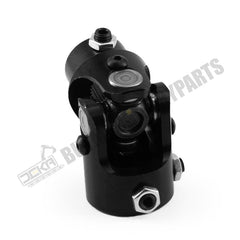 Junta universal de dirección negra de 1" DD x 3/4-30 estrías, eje de junta universal simple, longitud total: 83 mm (3-1/4")