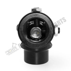 Junta universal de dirección negra de 1" DD x 3/4-30 estrías, eje de junta universal simple, longitud total: 83 mm (3-1/4")