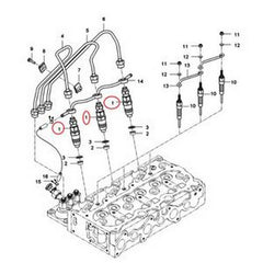 1 PC Fuel Injector 7400777 for Bobcat Tractor CT122 CT225 CT230 CT235 CT335 CT440 CT445 CT450