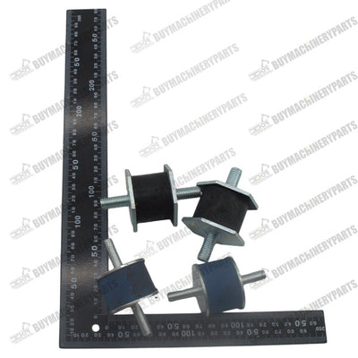 1 Set Black Radiator Mounting Rubber Cushion 20S-03-11330 20R-03-11190 Komatsu PC20-3 PC30-6 PC40-6 PC60-6 PC70-7 PC80-3 PW60-3 - Buymachineryparts