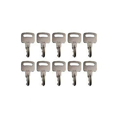 10 pcs Ignition Keys 455 for Genie Skyjack Terex Snorkel Manlift Upright Scissor Lift Boom Lifts - Buymachineryparts