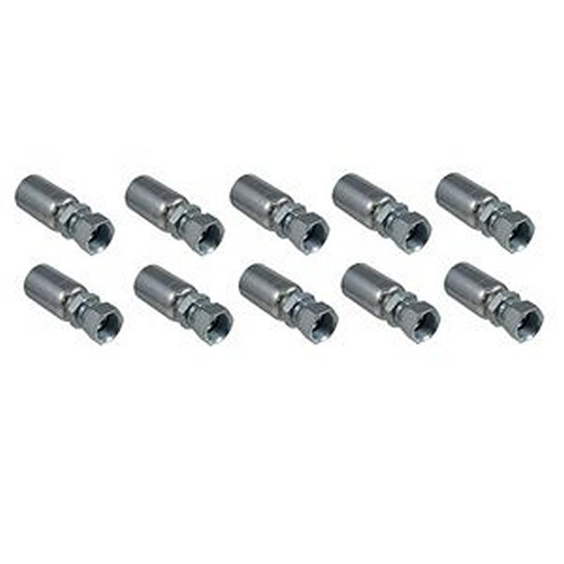 10 Pcs Hydraulic Hose Fitting With 1/2" JIC Female Swivel FJX-06-08 for Parker