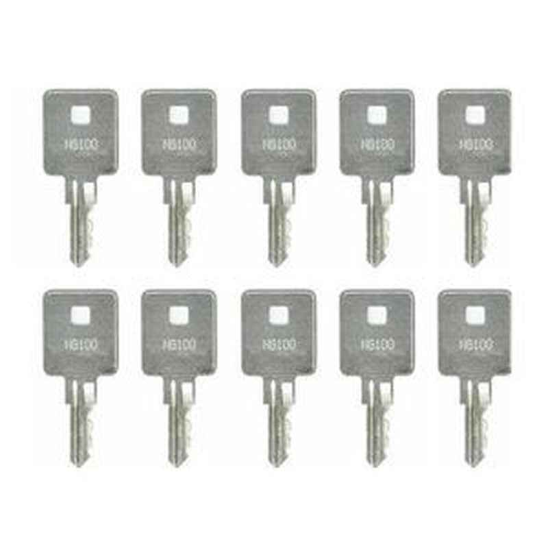 10-Piece Ignition Key 10732926 for John Deere 130/165/185 & Timberpro TB-620E
