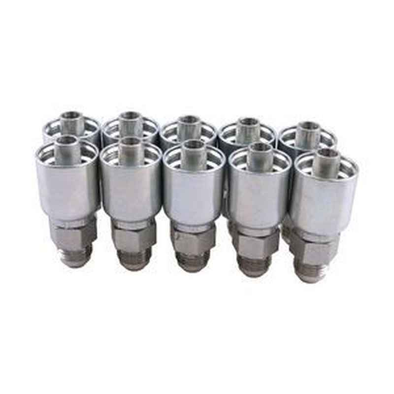Hydraulic Hose Fitting 10 Pcs 1/2' Male JIC 10343-8-8 for Parker