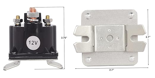 12V 100A 4 Terminal Starter Solenoid for Pump Dump Trailer 070009