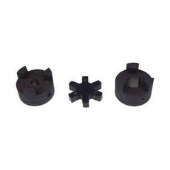 1/2'-7/8' L095 3-Piece Flexible L-Jaw Coupling Set & Rubber Spider