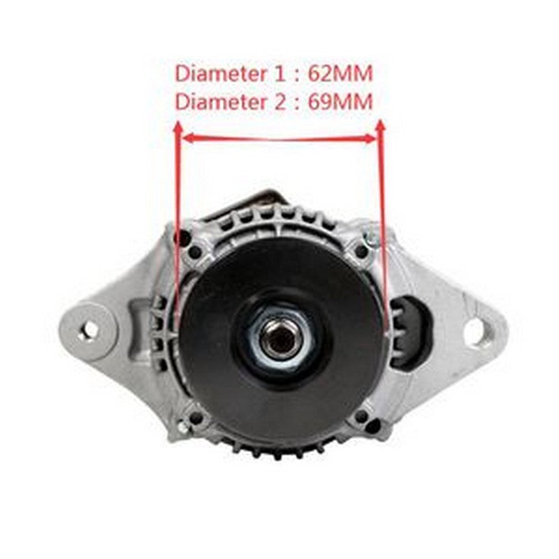 12V 40A Alternator 586400-2400 129240-77200 for Yanmar Engine 3TNM72 3TNV76 3TNV82 3TNV88 4TNE84 4TNE88 - Buymachineryparts