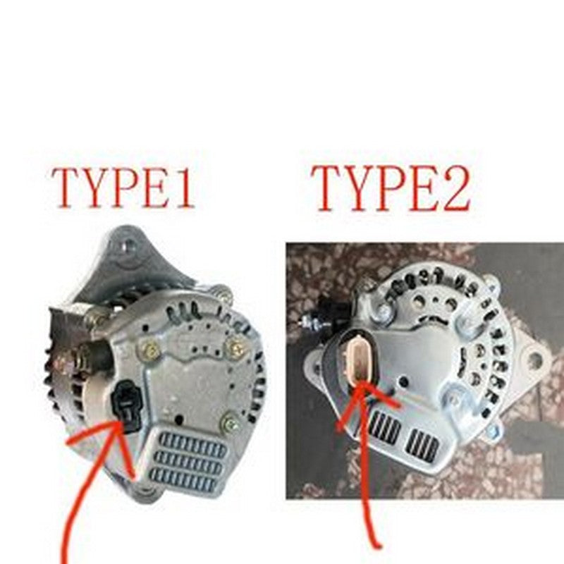 12V 45A Alternator 1G825-64010 for Kubota BX1850D BX1860 BX1870 BX2350D BX2360 BX2370 BX24D BX25D BX25DLB BX2660D BX2670 G23 - Buymachineryparts