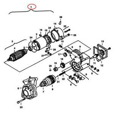 12V 9T Starter Motor 6653920 6662323 for Kubota Engine D1402 Bobcat Excavator 225 325 - Buymachineryparts