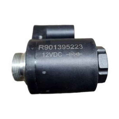 12V Solenoid Valve Coil 12345-67890 for Loader Excavator Dozer - Bosch Rexroth