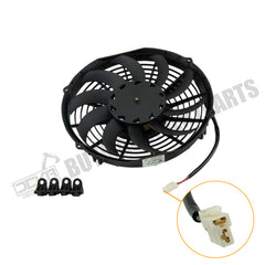 12V Aftermarket SPAL VA11-AP12/C-57A Cooling Fan for Engine Generator Set Tractor Combine