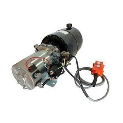 12V DC Hydraulic Power Unit 6 Quart Tank w/ Remote Control for Dump Trailer, HPU-SR-12VDC-SA-06