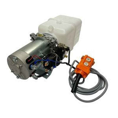 12V DC Hydraulic Power Unit 8 Quart Tank w/ Remote Control for Dump Trailer - HPU-PR-12VDC-SA-08