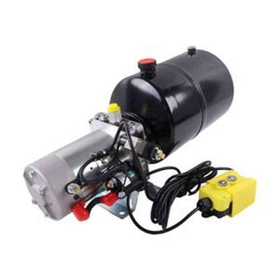 12V DC Hydraulic Power Unit 8 Quart Tank w/ Remote Control for Dump Trailer