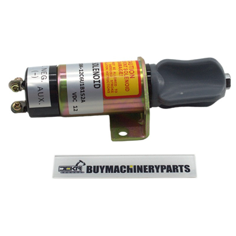 12V Fuel Stop Solenoid 1504-12C6U1B1S2A for Woodward - Buymachineryparts