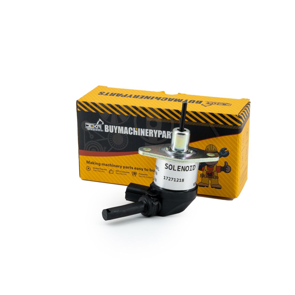 12V Shutdown Stop Solenoid Valve VOE17271218 for Volvo Excavator ECR50D