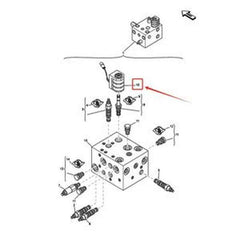 12V Solenoid Valve Coil 7003849 for Bobcat Excavator E55W E60 E80