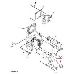 12V Stop Solenoid M807176 for Yanmar Engine 2V78C John Deere Tractor 355D GX355 Front Mower F735 - Buymachineryparts