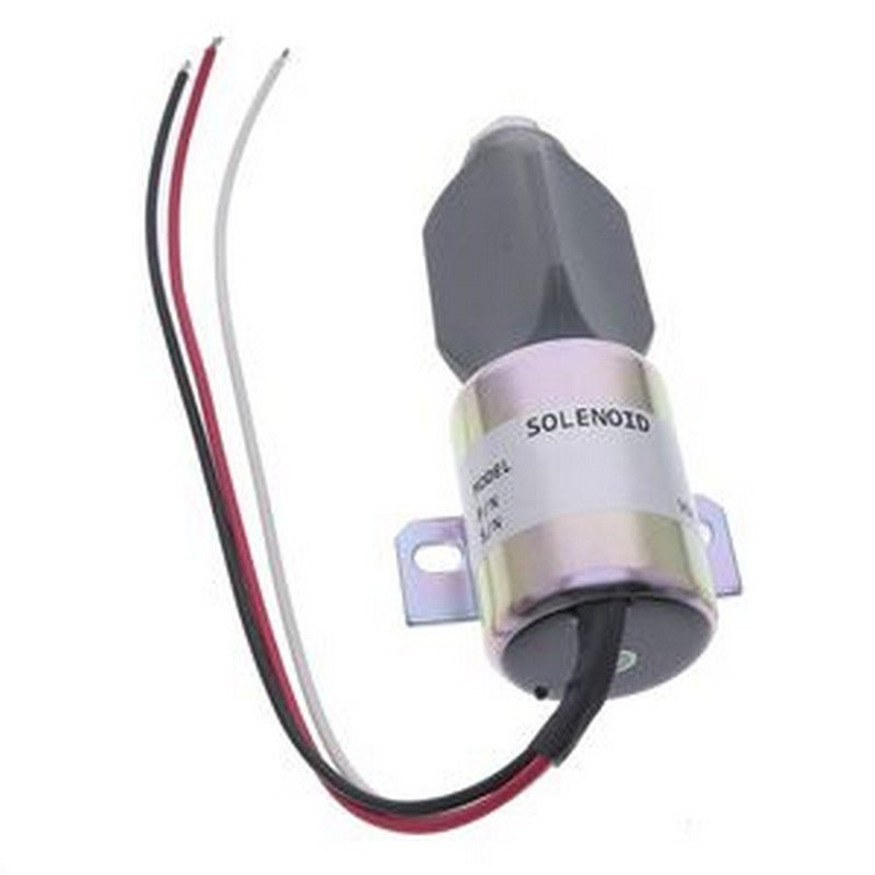 12V Stop Solenoid SA-3786-12 1753ES-12E6ULB1S1 for Kubota Diesel Engine 21HP 91-05 Grasshopper Mower 721D2 - Buymachineryparts