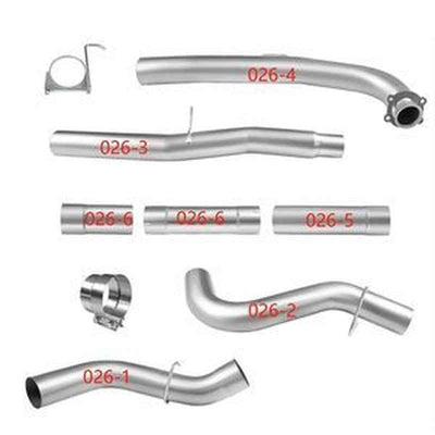 5'' 4-Bolt Exhaust Flanges for 6.6L Duramax L5P Chevy Silverado GMC Sierra 2017-2023