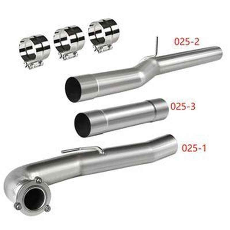 4'' 3-Bolt Flange & DPF Delete Pipe for Chevy GMC Sierra 2500HD 3500HD 6.6L Duramax LML 2015.5-2016