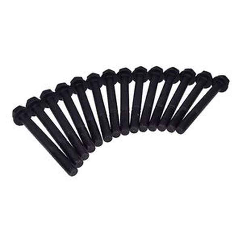 14-Piece Cylinder Head Bolt Kit YM119810-01200 for Komatsu Excavator 3D75/76E/78AE