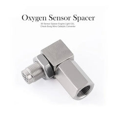 45/90 Degree O2 Bung Extension Oxygen Sensor Extender Catalytic Converter Universal O2 Oxygen Sensor Spacer