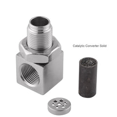 45/90 Degree O2 Bung Extension Oxygen Sensor Extender Catalytic Converter Universal O2 Oxygen Sensor Spacer