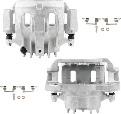 18-B4752 18-B4753 Silver Brake Calipers With Bracket Fit For Ford For Excursion 2000-2005 For Ford For F-250 1999-2004 For Ford For F-250 Super Duty 1999-2004 2pcs Rear Driver & Passenger Side