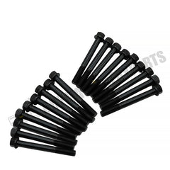 18 tornillos de culata 19202-03450 para motor Kubota V1902, excavadora KX101 KX151, tractor L175 L185 L225 L2050 L235 L245 L4150