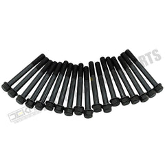 18 tornillos de culata 19202-03450 para motor Kubota V1902, excavadora KX101 KX151, tractor L175 L185 L225 L2050 L235 L245 L4150