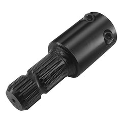 Adaptador para tomada de força (PTO), 125 HP, fêmea de 1 3/8" e 21 estrias, macho de 1-3/4" e 20 estrias (fêmea de 1,375 polegadas, macho de 1,75 polegadas), estende a PTO em 4-1/2"; comprimento total: 7-11/16"