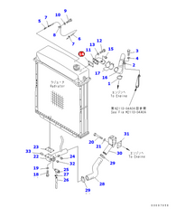 195-03-11341 gasket for D355C-3Komatsu original - Buymachineryparts