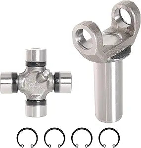 (2-3-6081X) Transmission Slip Yoke 1310 Series + (5-153X) U-Joint Kit, total 2 items; Compatible with GM Turbo 350 TH350 700R4, 26/27 Spines