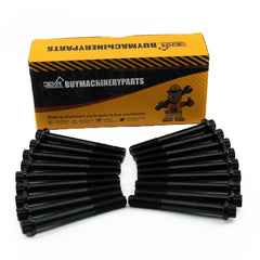 1 juego de tornillos de culata para motor Isuzu 4HF1, 4HK1, 6HK1, 6HH1, 6HE1 y excavadora John Deere 330CLC, 370C, 245GLC, 225DLC, 230GW, 220DW, 190GW