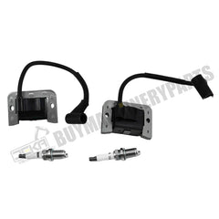 2 PACK 24 584 01-S kh-24 584 201-S Ignition Coils Module for Kohler CH20 CV18 CH18 CV20 CV23 CH22 Command Pro Twin Cylinder Engine with Spark Plug K6RTc Replace kh-24-584-201-S 24 584 45-S