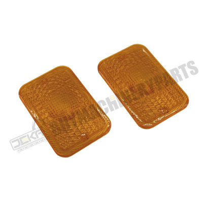 2 uds lente de luz ámbar LVU18745 para motor John Deere 4024 4045 Tractor 2305 2520 3320 4105 4120 4310 4500 4600 5415 1023E