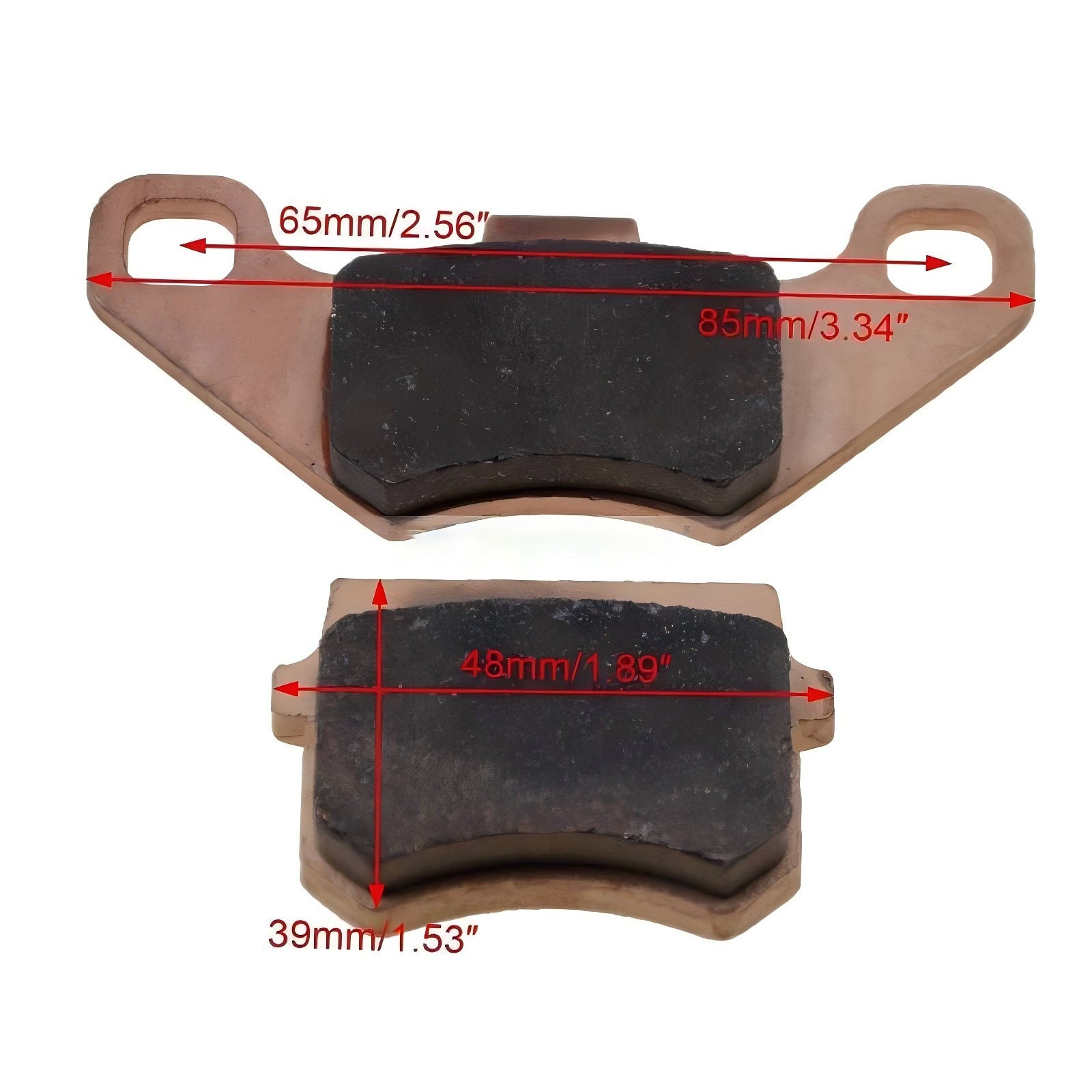 2 PCS Disc Brake Pads for Pit Dirt Bike ATV Quad Motorcycle Scooter 50cc 70cc 90cc 110cc 125cc 150cc 200cc 250cc