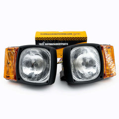 2 Pcs Headlight 3E-7587 for Caterpillar CAT Enigne 3114 3116 C4.4 Loader 914G 924F 928G 924G 924GZ