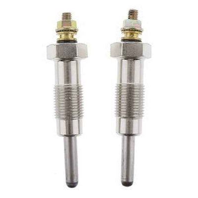 2-Piece Glow Plug Set 18536-6010 for Shibaura Tractor SD1800-SD2200