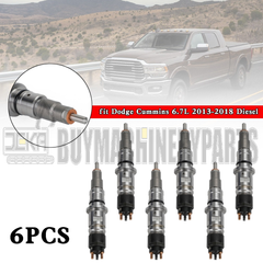 6PCS Common Rail Fuel Injector 0986435574 Fits Dodge Cummins 6.7L 2013-2018