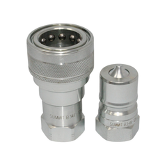 Juego de acoplamientos hidráulicos de desconexión rápida ISO 7241-B de 3/4" NPT