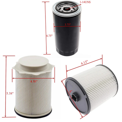 6.7L Cummins Fuel Filter Water Separator set for 2019 2020 2021 2022 2023 2024 Ram Turbo Diesel Engines 68157291AA 68436631AA and Oil Filter 5083285AA