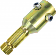 Adaptador de tomada de força (PTO) E-PA14 com parafuso de fixação, rosca fêmea de 1-3/4" e 20 estrias, rosca macho de 1-3/8" e 21 estrias, 100 HP