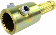 Adaptador de tomada de força (PTO) E-PA14 com parafuso de fixação, rosca fêmea de 1-3/4" e 20 estrias, rosca macho de 1-3/8" e 21 estrias, 100 HP