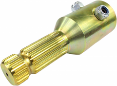 Adaptador de tomada de força (PTO) E-PA14 com parafuso de fixação, rosca fêmea de 1-3/4" e 20 estrias, rosca macho de 1-3/8" e 21 estrias, 100 HP