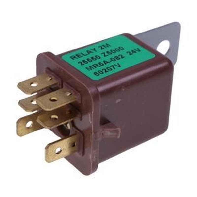 24V 6-Pin Relay MR5A-082 for Komatsu Hitachi Caterpillar CAT Excavator